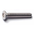 Midwest Fastener #10-24 x 1-1/4 in Phillips Oval Machine Screw, Plain 18-8 Stainless Steel, 10 PK 79604